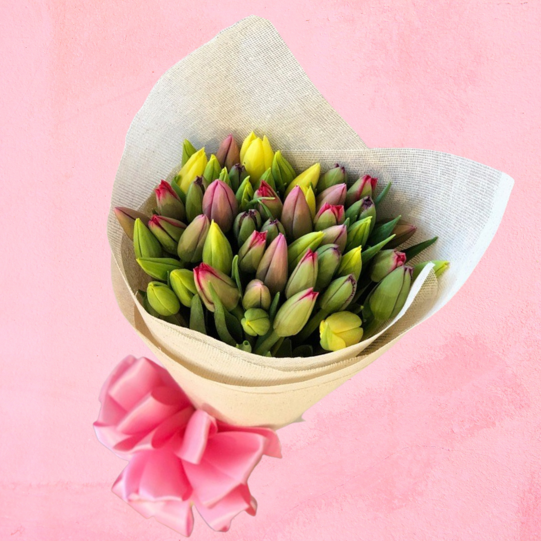 Ramo Colorido de 50 tulipanes – Arreglos Boutique